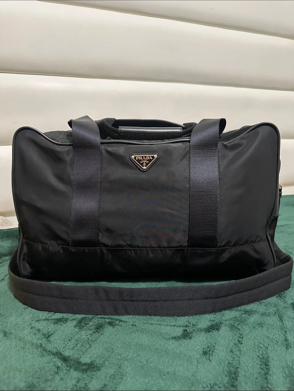 Prada Black Nylon Weekend Duffel/Travel Bag